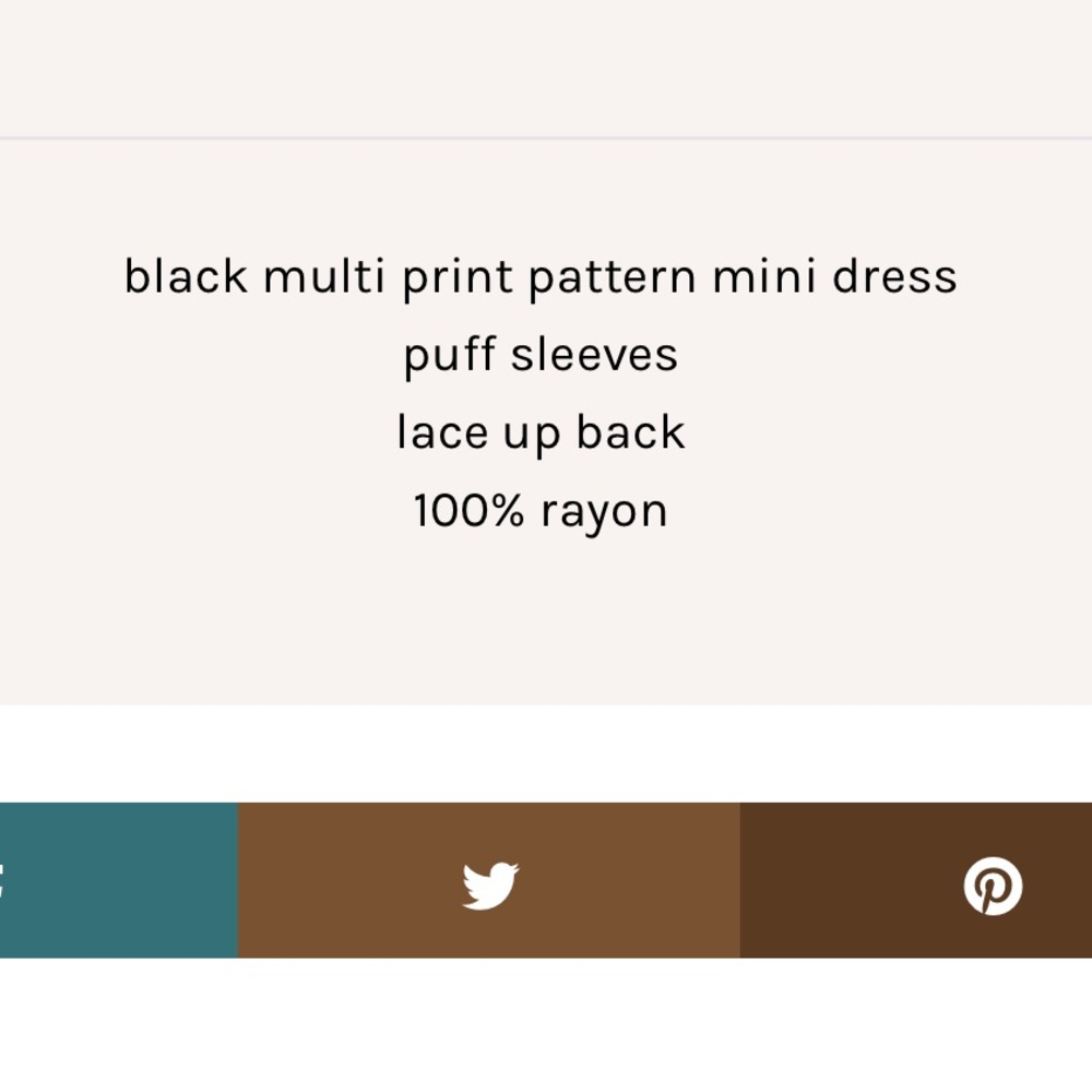 NEW Black Multiprint Mini Dress - Picture 3 of 3